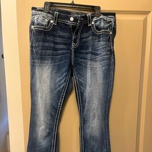 Miss Me Dark Blue Boot Cut Jeans